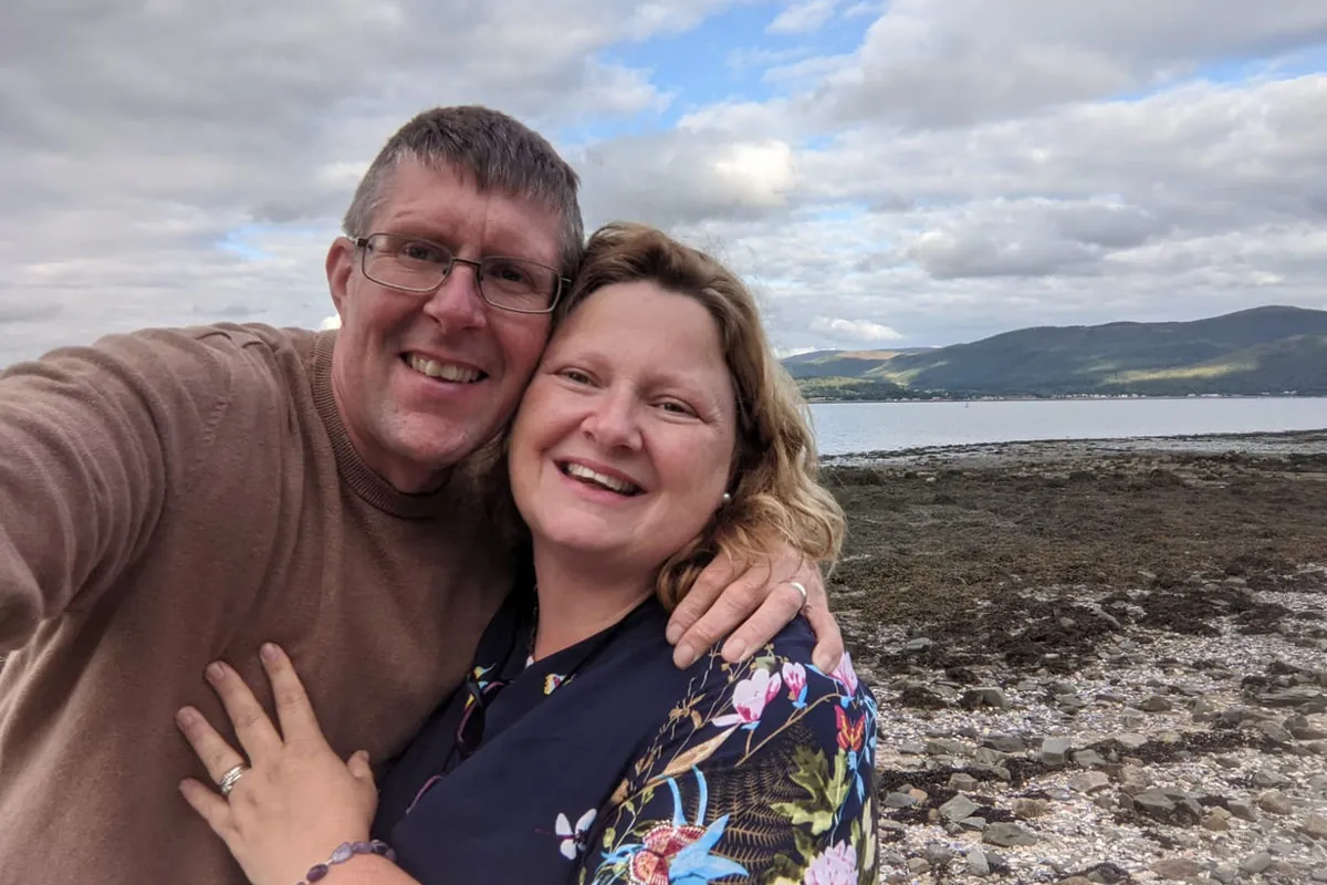Sinéad and Keith Power-Quinn on the Northern Ireland coast