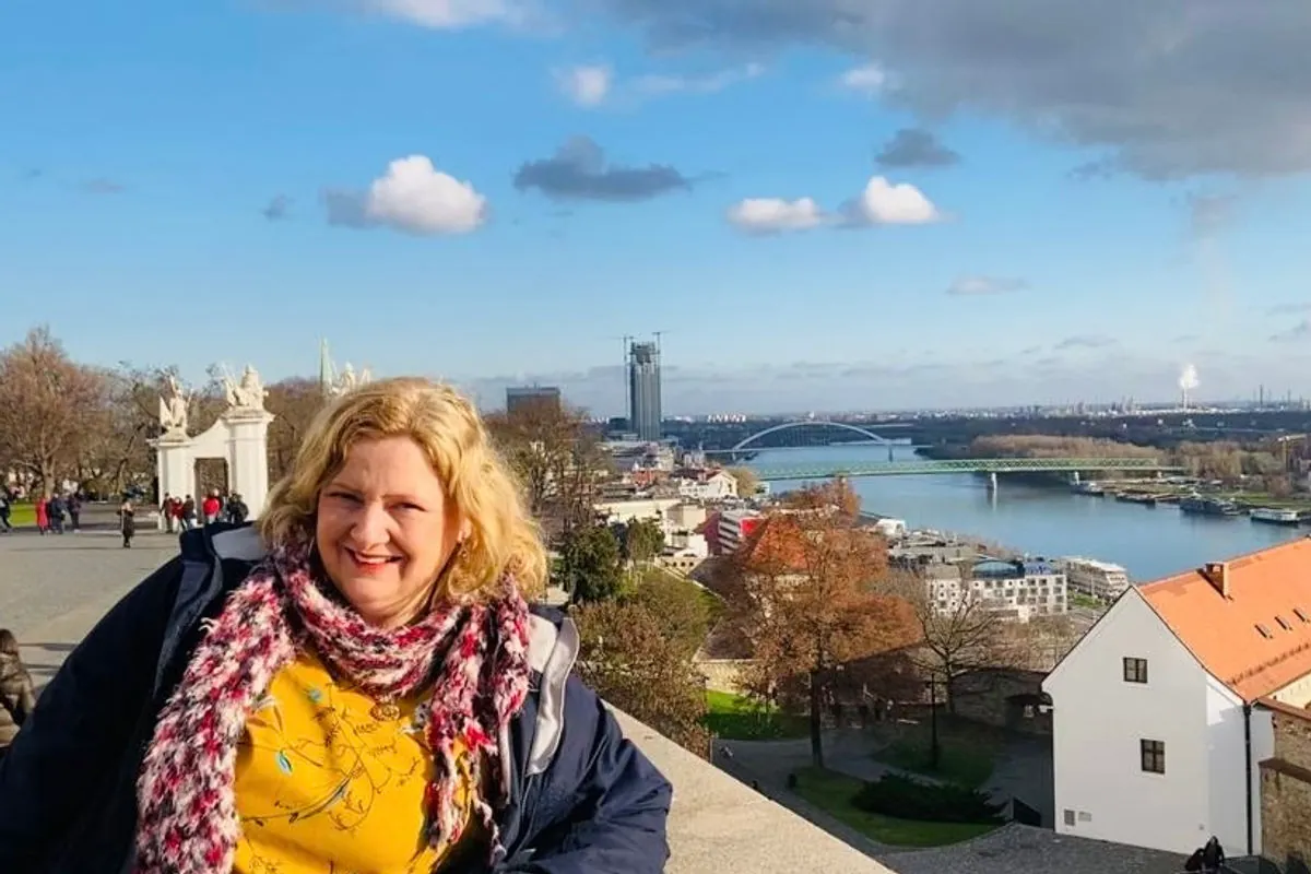Sinéad enjoying a day out in Northern Ireland